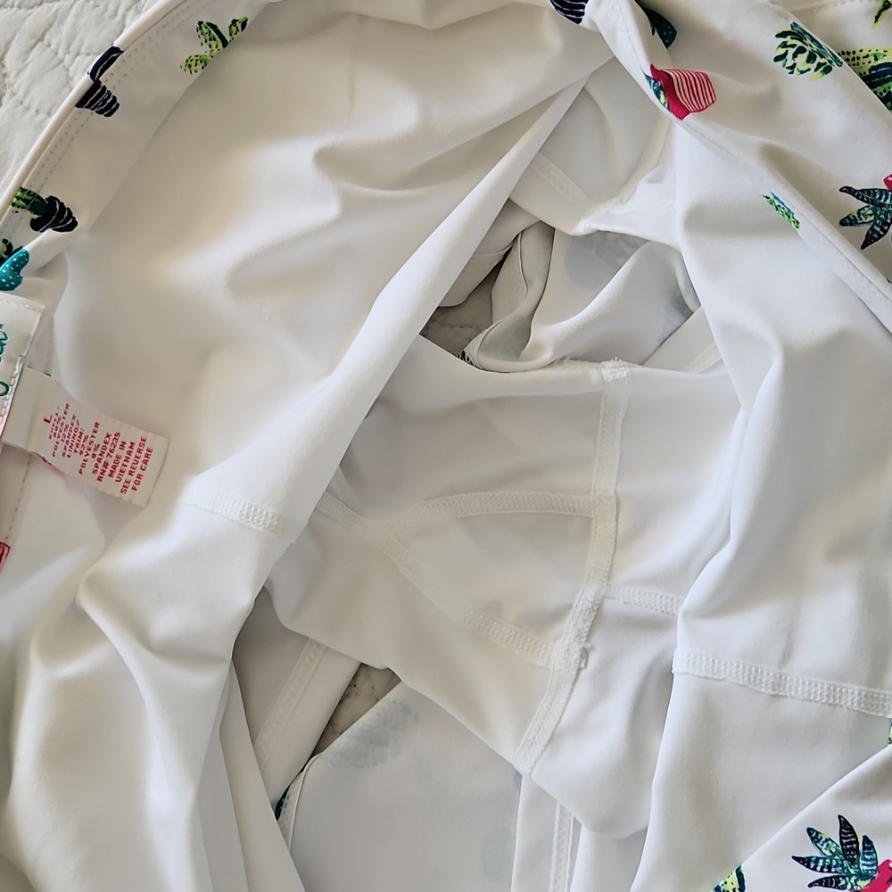 Lillie Green Cactus Print Athletic Tennis Skort Size Large - Picture 13 of 13